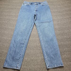 Lauren Jeans Co Ralph Lauren Jeans Womens 14 Blue Stretch Straight Leg High Rise